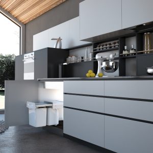 MAXIMA - Einbauabfallsammler 2x20l, Softclose, komplett ausziehbar