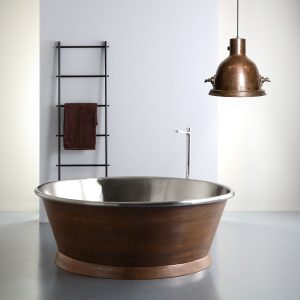 circle-Badewannen-bleu-provence FREISTEHENDE BADEWANNE AUS KUPFER