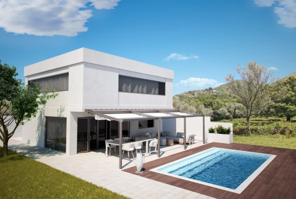 PergotendaCorradi Palladia Moderne Terrasse Wandpergola - Gazebo - Pavillon Sonnenschutz 5 | PergotendaCorradi Palladia Moderne Terrasse Wandpergola - Gazebo - Pavillon Sonnenschutz 5