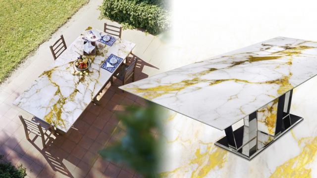 SICIS Vetrite 2017-12 TISCH MARMORPLATTEN