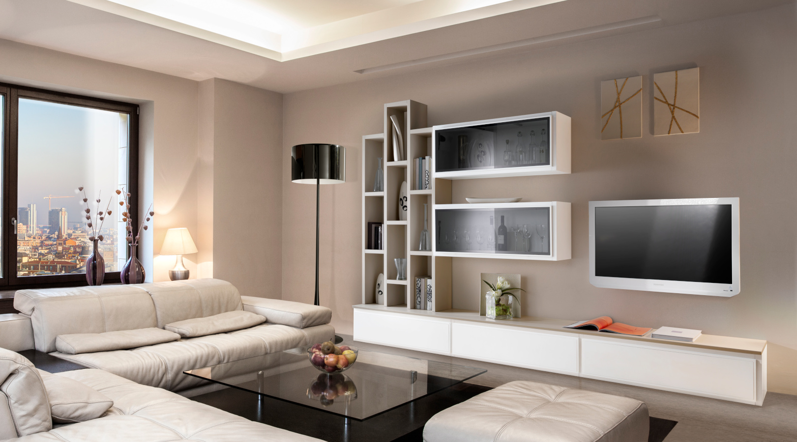 modern wohnzimmerwand – art.st7 | madeinitaly.de