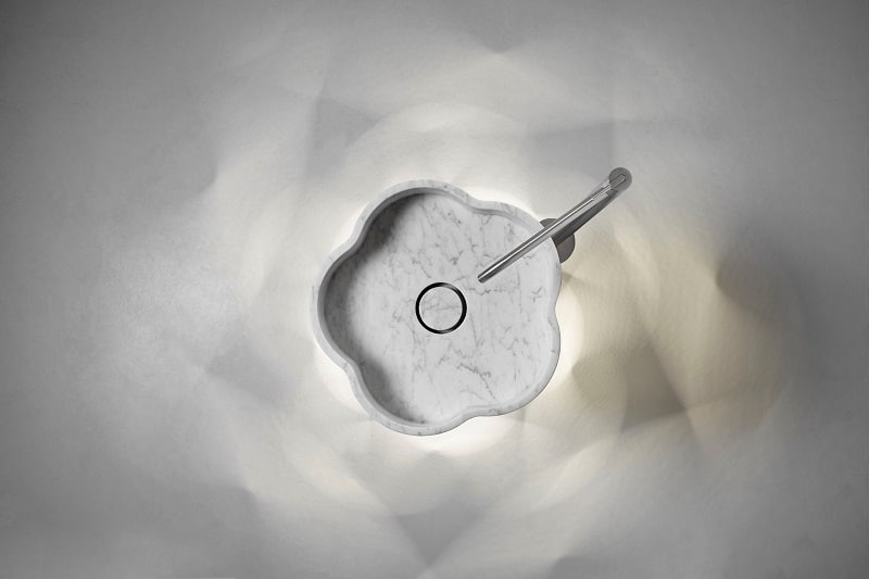 antonio lupi,  INTRECCIO, Waschbecken, Ehrenauszeichnung, XXXVI, COMPASSO D'ORO,Menzione d’Onore; FREISTEHENDES wASCHBECKEN