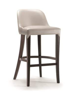 ALYSON Elegante leders Gastronomie Massivholz Polster barhocker-min | ALYSON Elegante leders Gastronomie Massivholz Polster barhocker-min