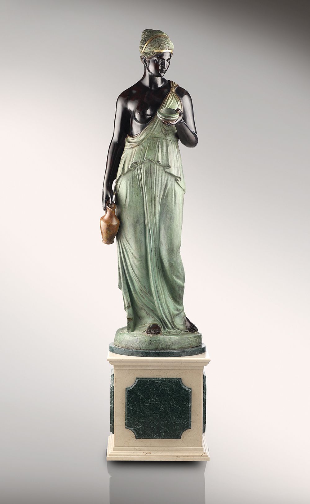 Mythologische Skulpturen, Venusskulptur aus Bronze, Bronzefiguren, griechische Skulpturen, Bronzeobjekte, | Fonderie_Artistiche_Ruocco_EBE_klassische_bronzestatuen_menschfiguren_patina_500_und_grün_kunsthandwerk