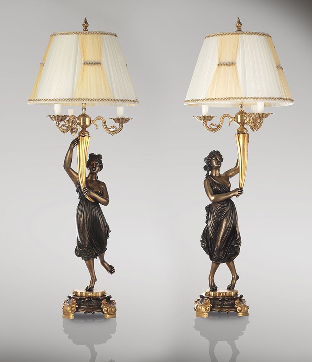 TAeNZERPAAR_VON_CANOVA_MIT_LAMPENSCHIRM_klassische_lampen_leuchten_zweifarbige_bronzepatina_mit_blattgold_Kunstwerke | Fonderie_Artistiche_Ruocco_TÄNZERPAAR_VON_CANOVA_MIT_LAMPENSCHIRM_klassische_lampen_leuchten_zweifarbige_bronzepatina_mit_blattgold_Kunstwerke