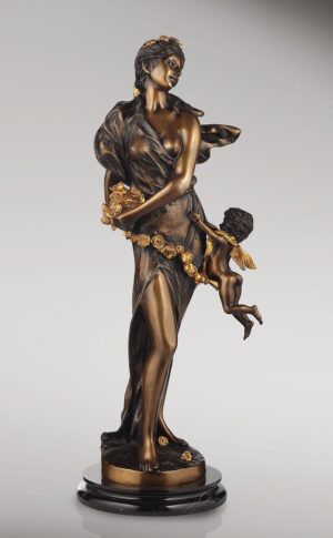 VENUS_MIT_PUTTE_klassische_bronzestatuen_menschfiguren_kunsthandwerke
