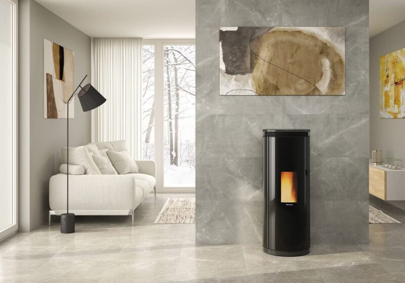 La-Nordica-Extraflame-elegante-runde-Pelletoefen-Kaminofen-PAMELA