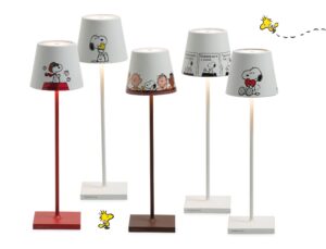 Poldina x Peanuts Zafferano Ailati Comic Snoopy Charlie Brown Woodstock Akku Leuchte | Poldina x Peanuts Zafferano Ailati Comic Snoopy Charlie Brown Woodstock motive-min