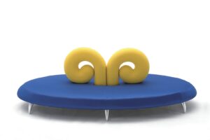 Aries Giovannetti lounge große runde polsterinsel Designer sitzinsel Sofa Sitzbank