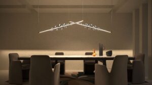 FREQUENZA Cangini & Tucci Länglich Mundgeblasene Glas Led Pendelleuchte Esstischbeleuchtung Designerlampen