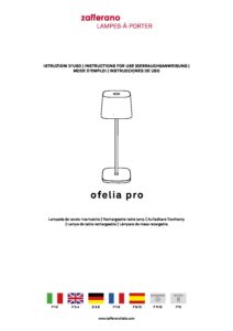  | ofelia pro zafferano ailati GEBRAUCHSANWEISUNG
