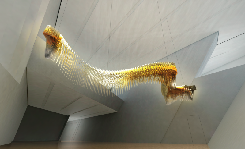  | SLAMP-ZAHA-HADID-Salone-del-Mobile-2023-ARIA-INFINITA-Designerleuchte-Kunst-Haengeleuchte-Euroluce4