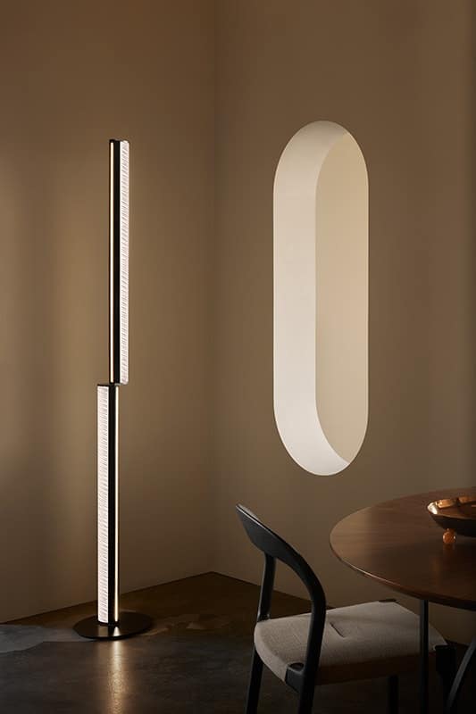 | Modula Slamp lineare steh leuchte LED schwarz designer