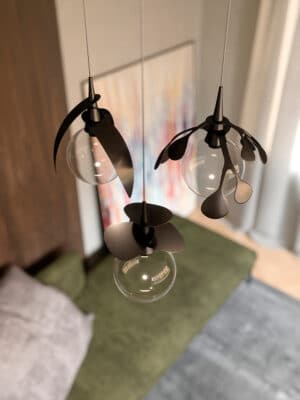 VEGETAL mundgeblasene LED dekorative Glas-Pendelleuchte 2
